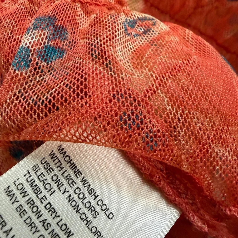 FREE PEOPLE Hello There Top Orange Size Medium